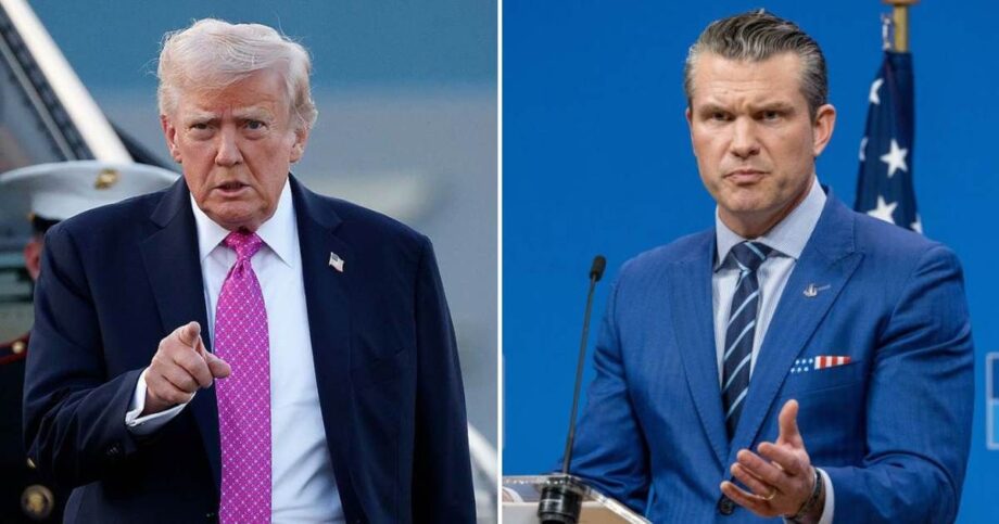 Donald Trump Yelling at Pete Hegseth